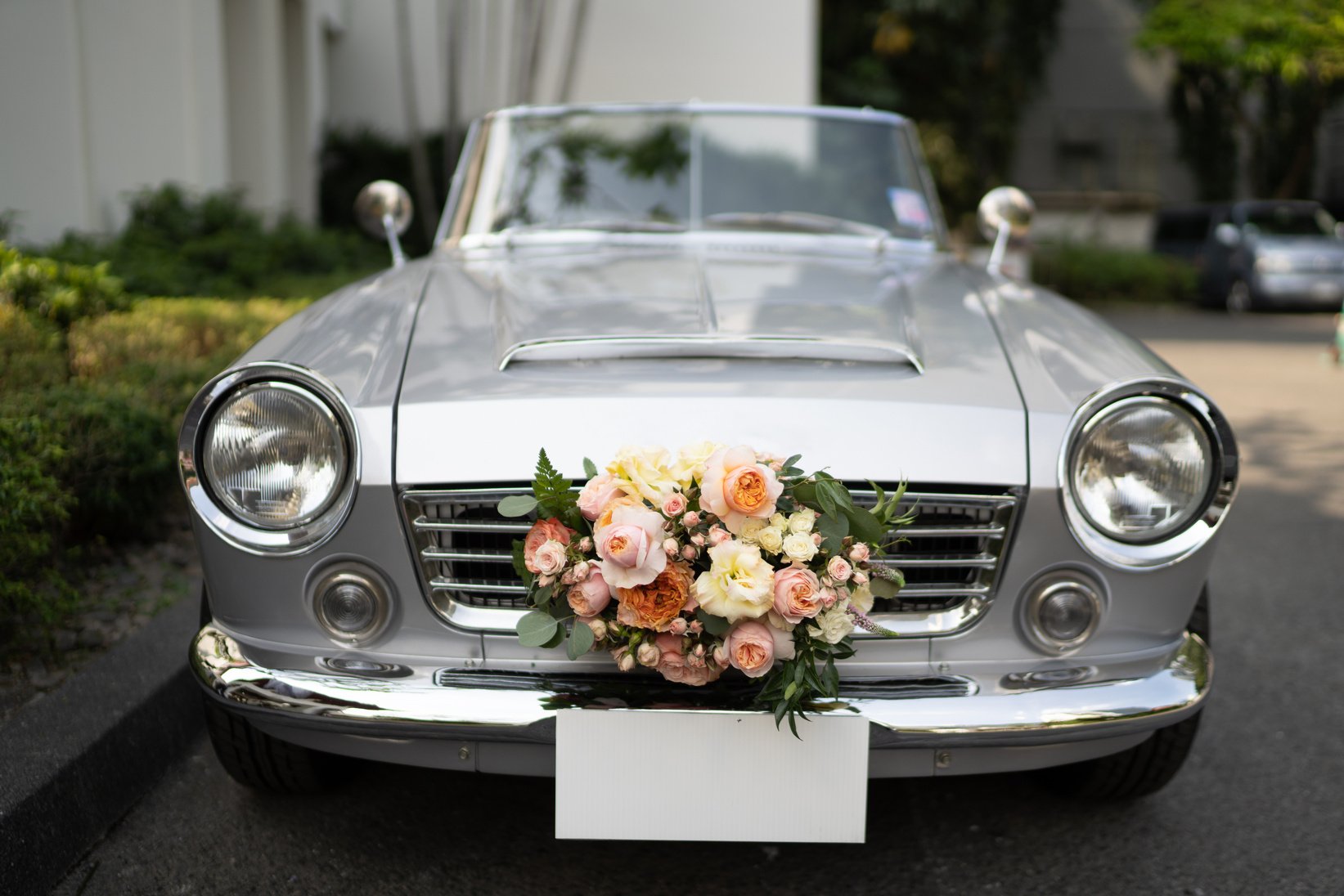 a wedding car